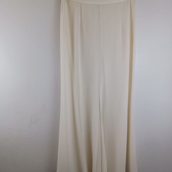 R & M Richards polyester champange Pant suit size 8 - Picture 2 of 8